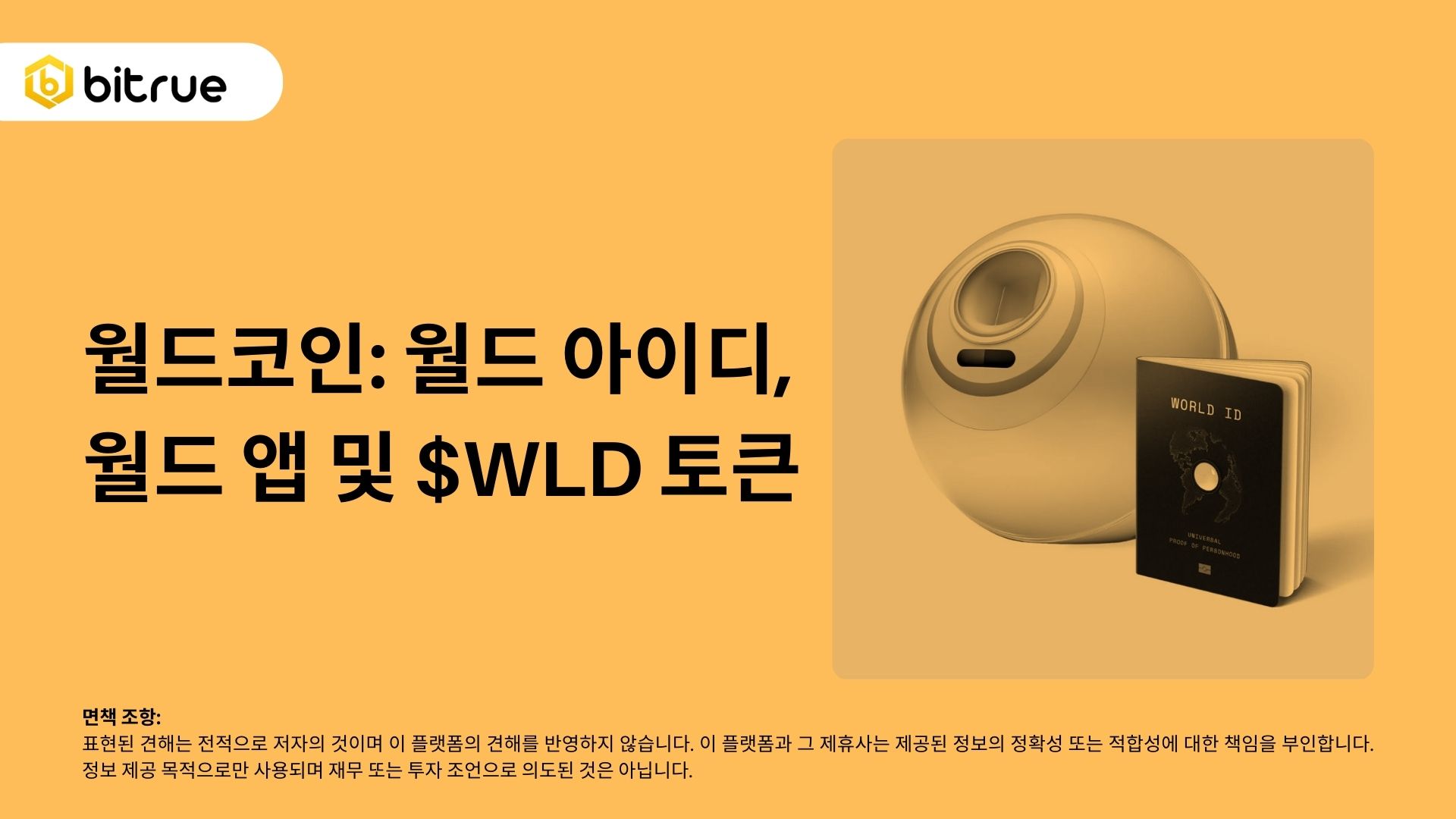 월드코인: 월드 아이디, 월드 앱 및 $WLD 토큰 – Bitrue FAQ