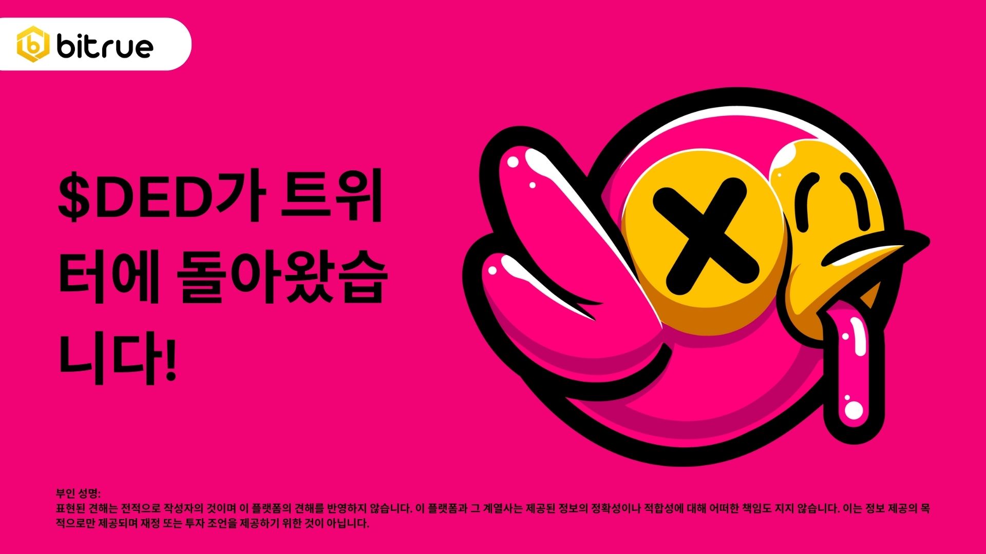 폴카닷의 메임 코인 $DED, 트위터 정지 해제로 인기 상승 – Bitrue FAQ
