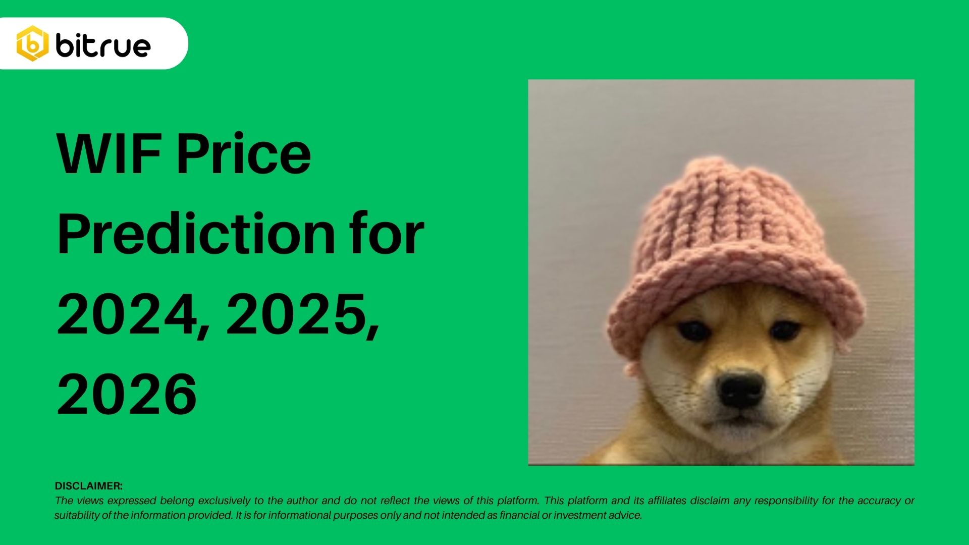 WIF Price Prediction for 2024, 2025, and 2026 with the Crypto Market’s