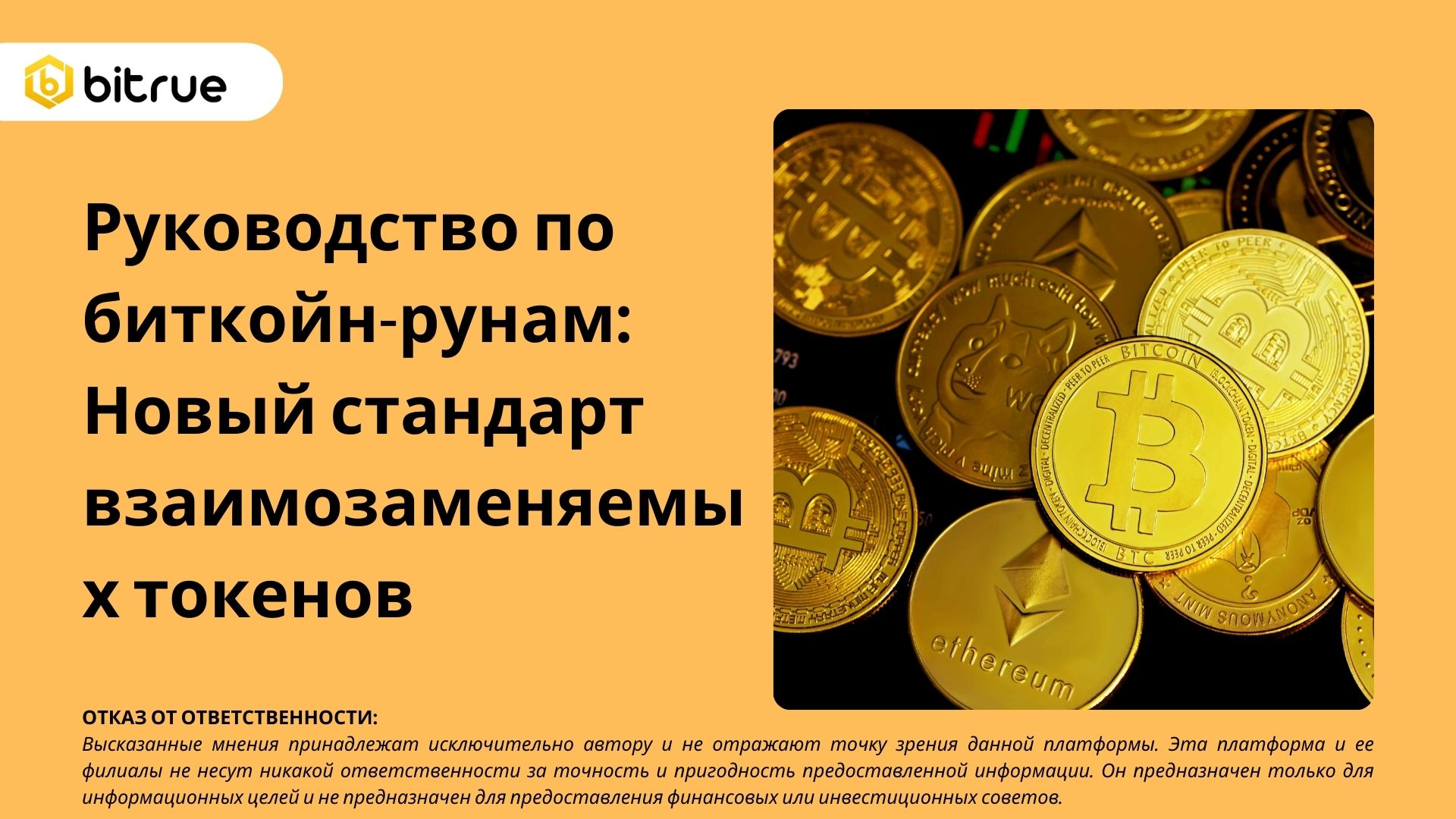 Руководство по биткойн-рунам: Новый стандарт взаимозаменяемых токенов –  Bitrue FAQ