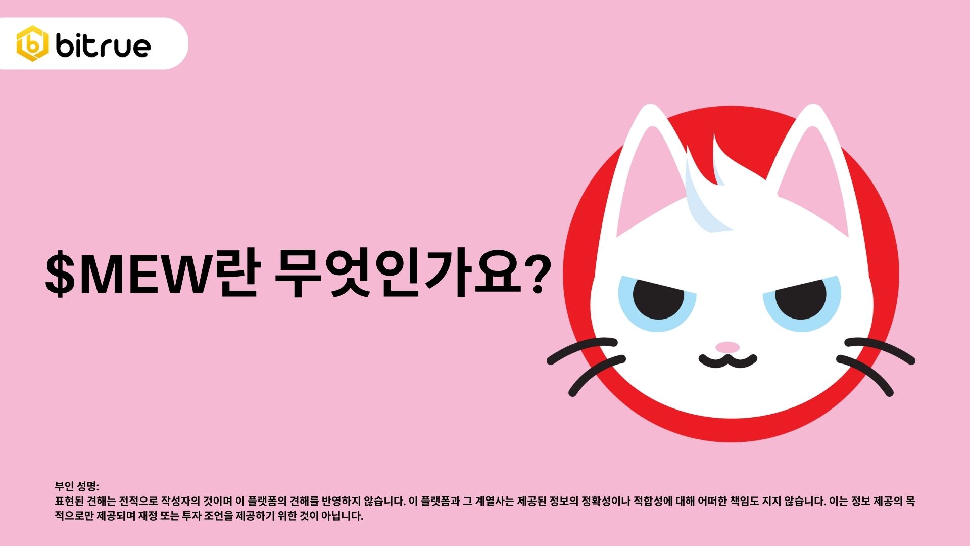 MEW - 솔라나에서 인기 있는 밈 코인 – Bitrue FAQ