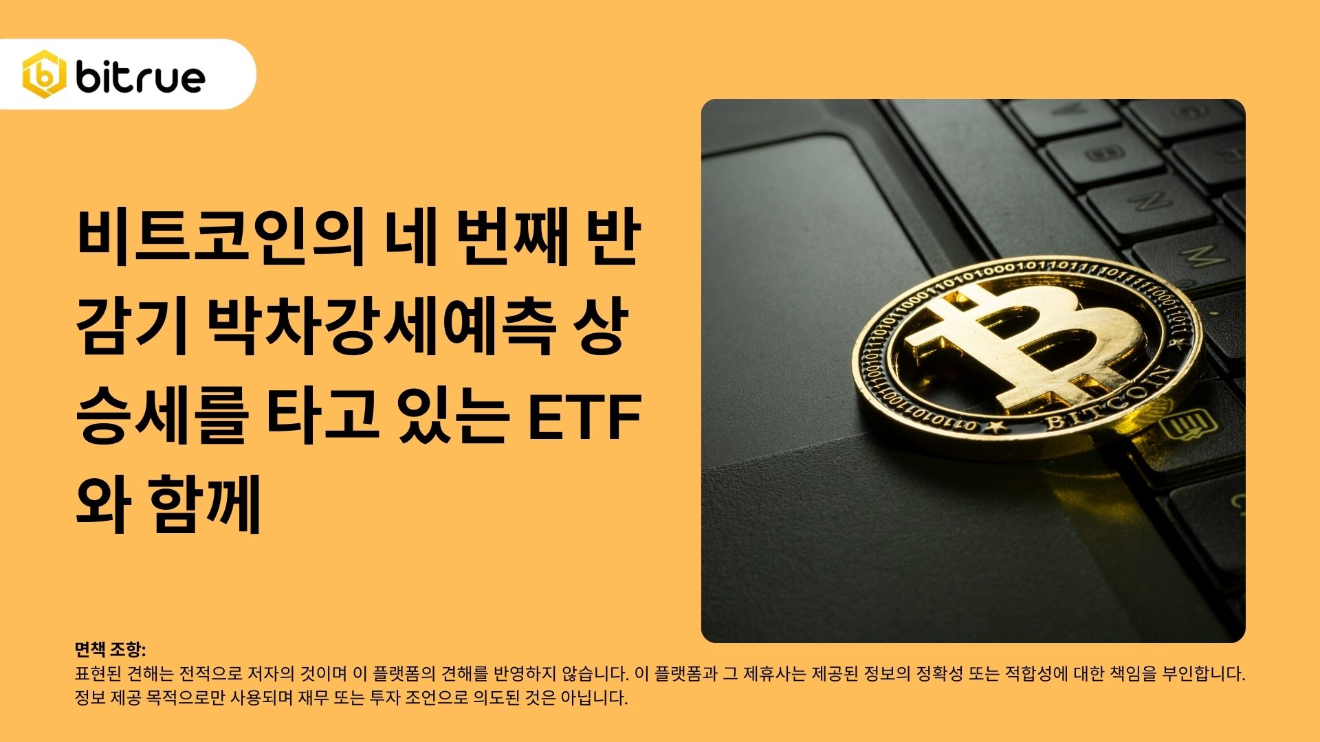 비트코인의 네 번째 반감기 박차강세예측 상승세를 타고 있는 ETF와 함께 – Bitrue FAQ