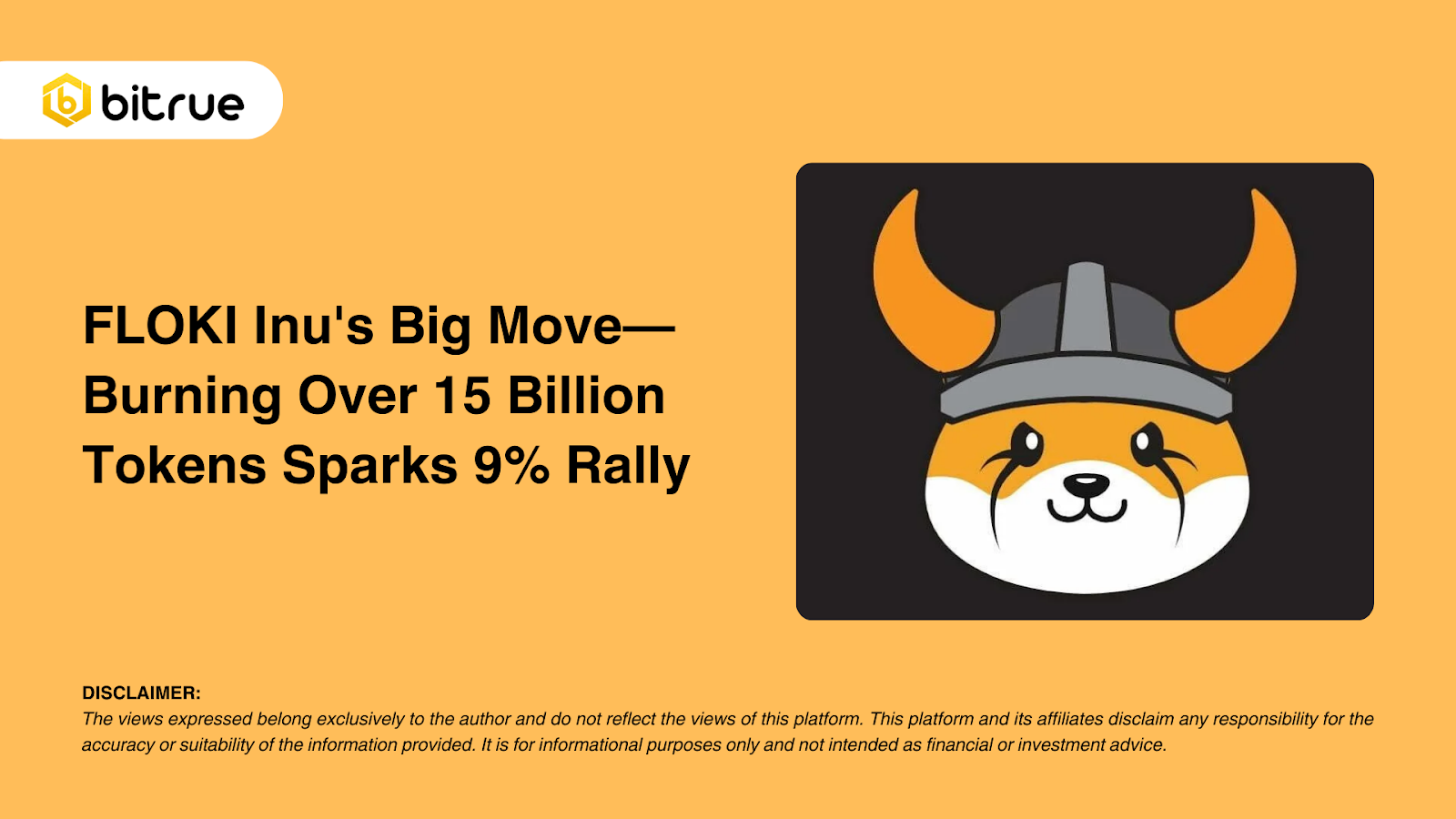 FLOKI Inu's Big Move—Burning Over 15 Billion Tokens Sparks 9% Rally ...