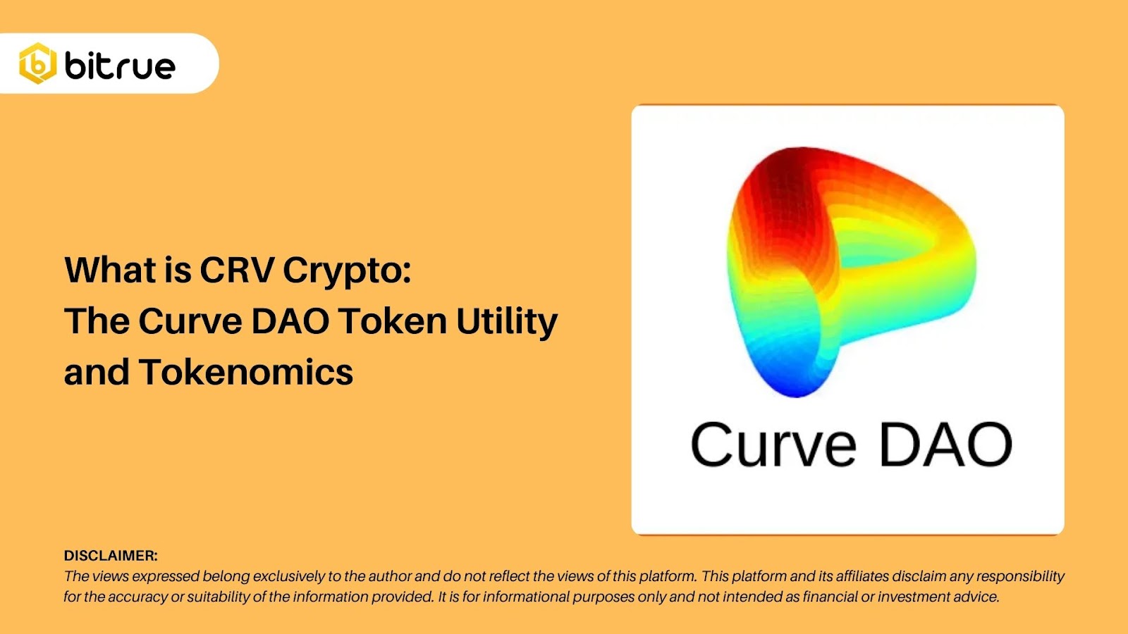 CRV Crypto란 무엇인가: The Curve DAO 토큰 유틸리티와 토크노믹스 – Bitrue FAQ