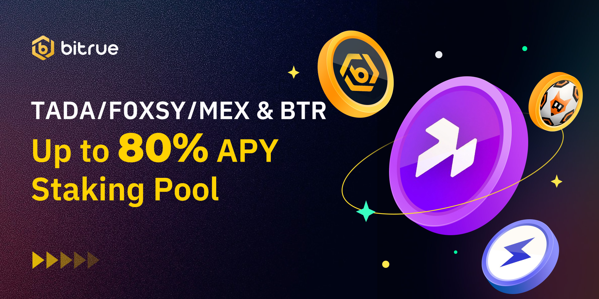 TADA/FOXSY/MEX & Bitrue Coin (BTR) STAKING: Earn Up to 80% APY – Bitrue FAQ