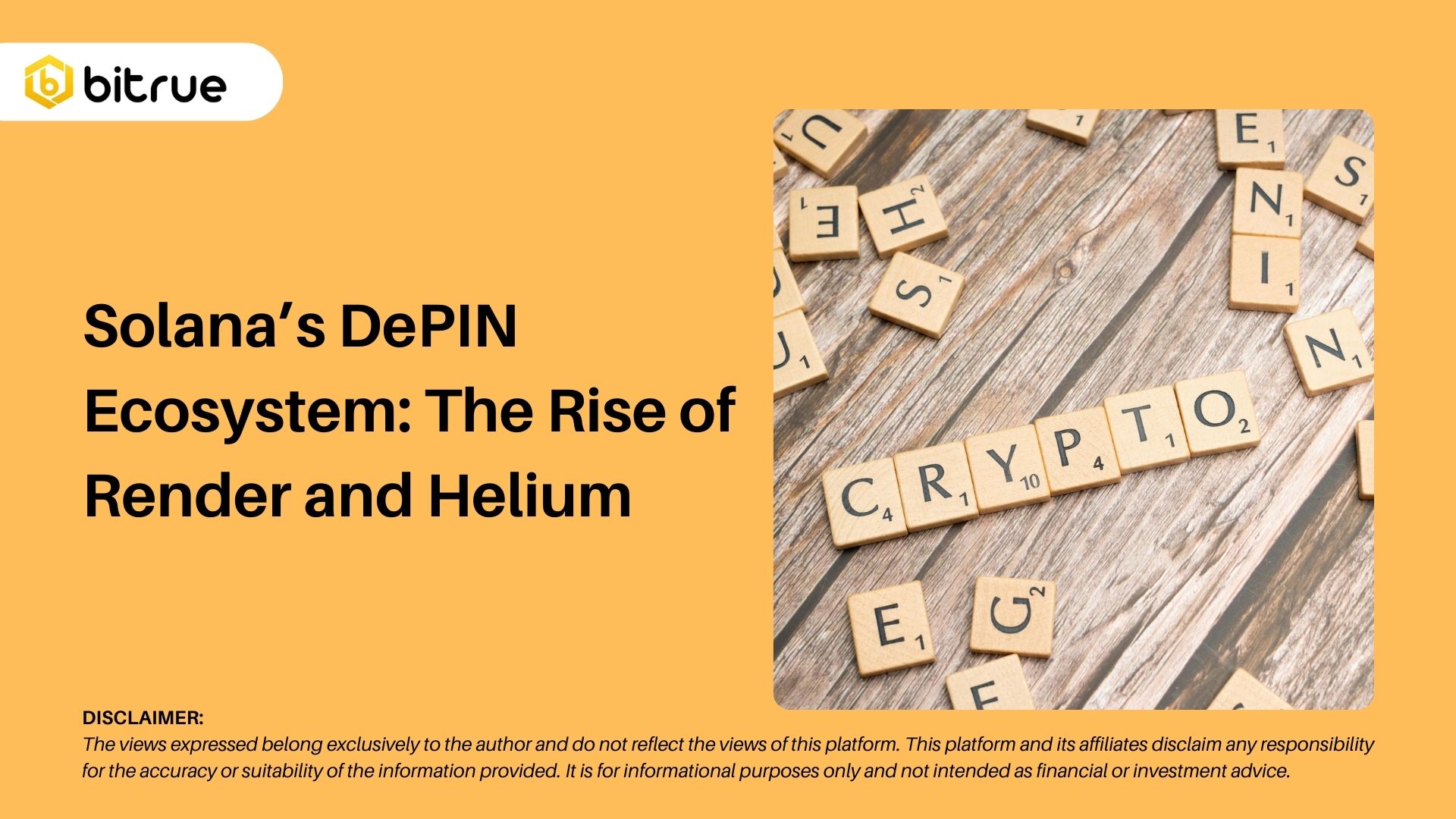 솔라나의 DePIN 생태계: 렌더와 헬륨의 부상 – Bitrue FAQ