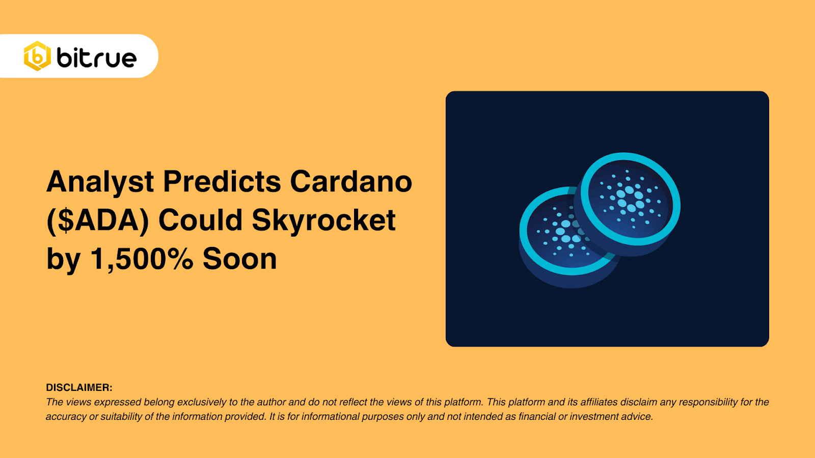 Analist voorspelt dat Cardano ($ADA) binnenkort met 1.500% omhoog kan  schieten – Bitrue FAQ
