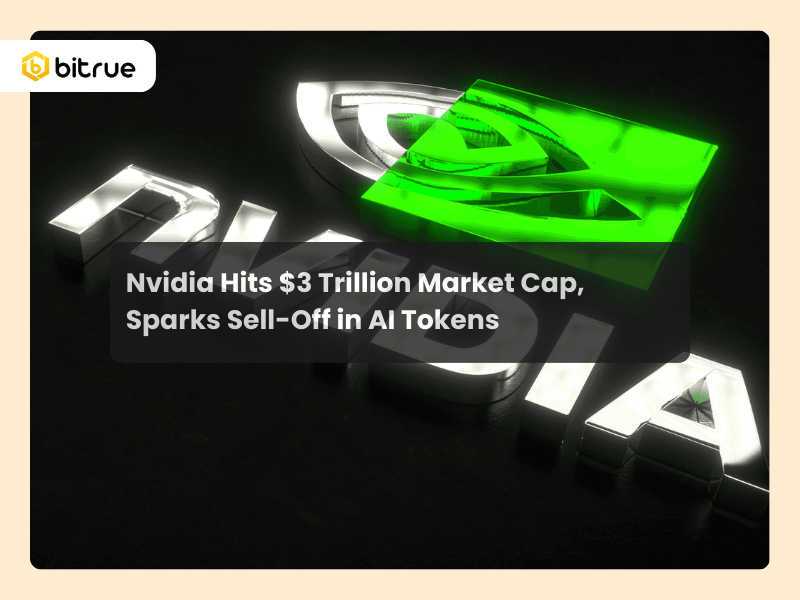 Nvidia Hits $3 Trillion Market Cap, Sparks Sell-Off in AI Tokens