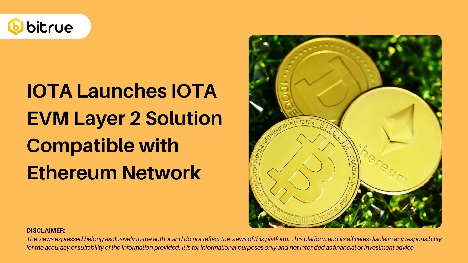 IOTA, 이더리움 네트워크와 호환되는 IOTA EVM 레이어 2 솔루션 출시 – Bitrue FAQ