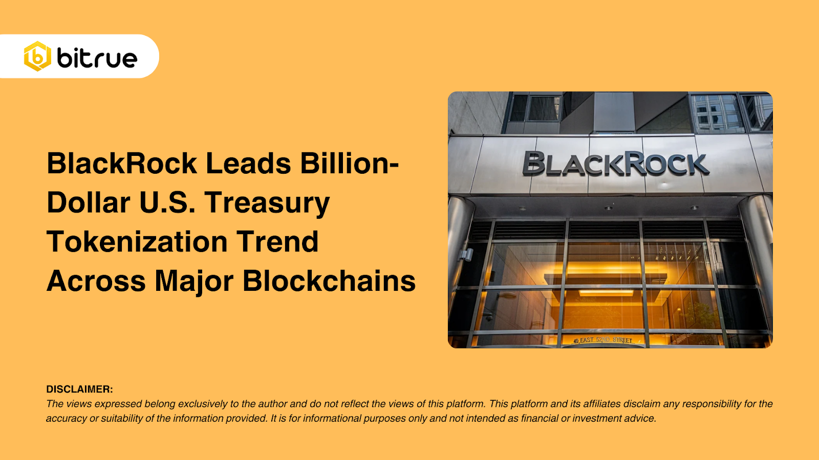 블랙록, 주요 블록체인에서 수십억 달러 규모의 미국 국채 토큰화 트렌드 주도 – Bitrue FAQ