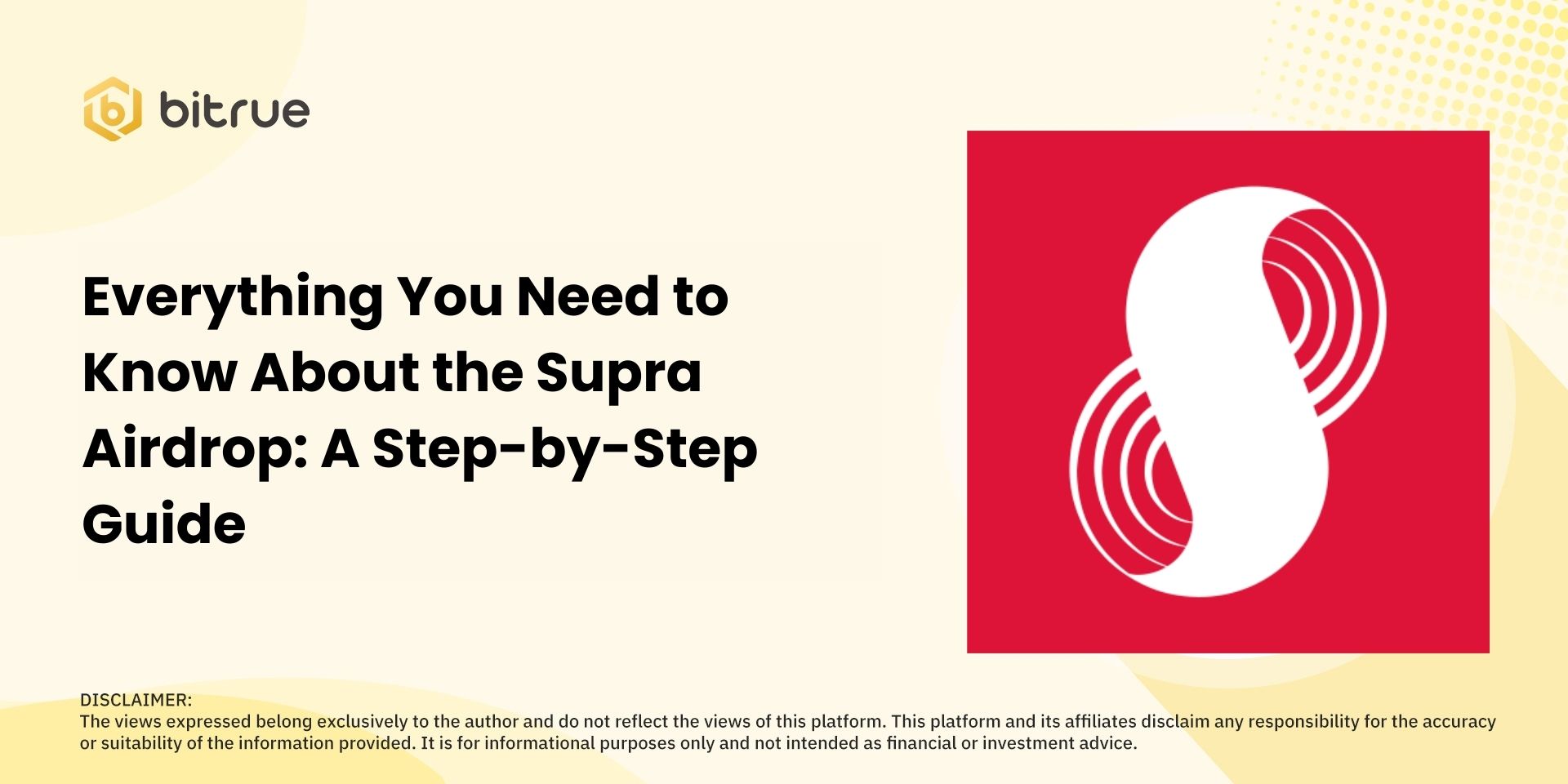 Everything You Need to Know About the Supra Airdrop: A Step-by-Step Guide –  Bitrue FAQ