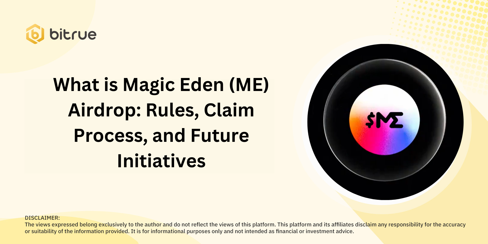Magic Eden (ME) Airdrop Nedir: Kurallar, Talep Süreci ve Gelecekteki  Girişimler – Bitrue FAQ