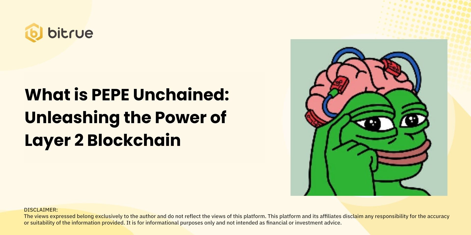 What is PEPE Unchained: Unleashing the Power of Layer 2 Blockchain – Bitrue  FAQ
