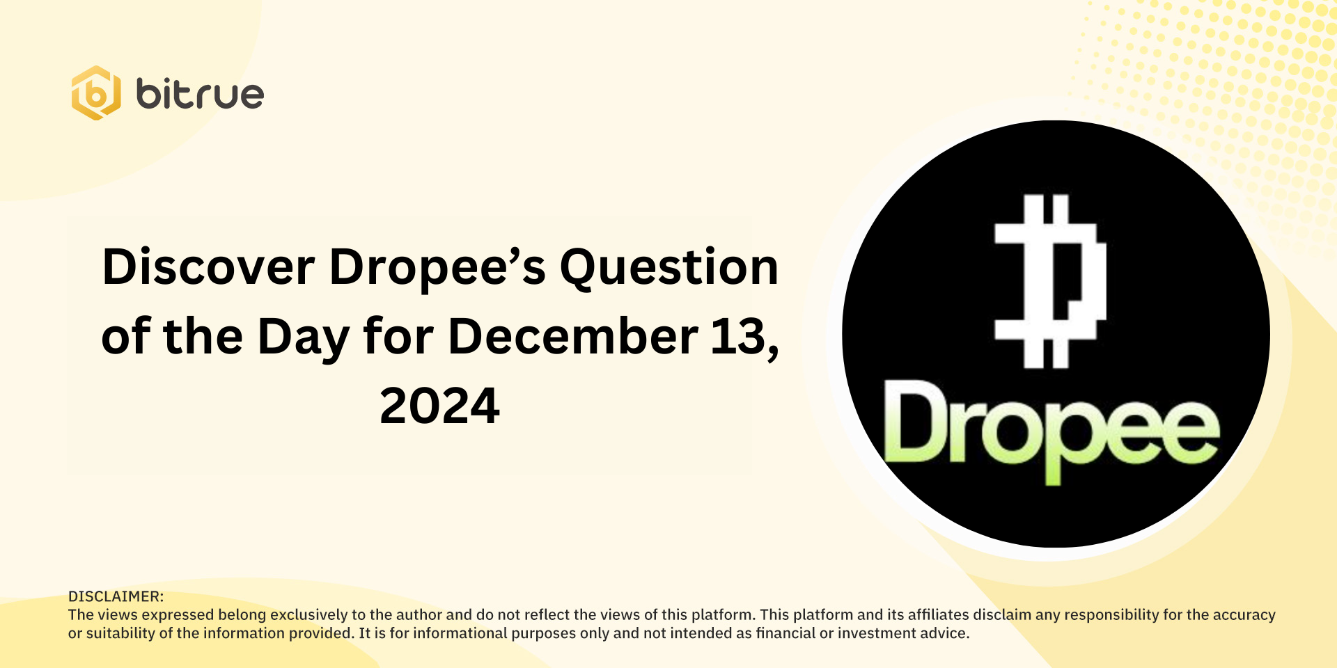 Dropee'nin 13 Aralık 2024 Günü Sorusunu Keşfedin.png