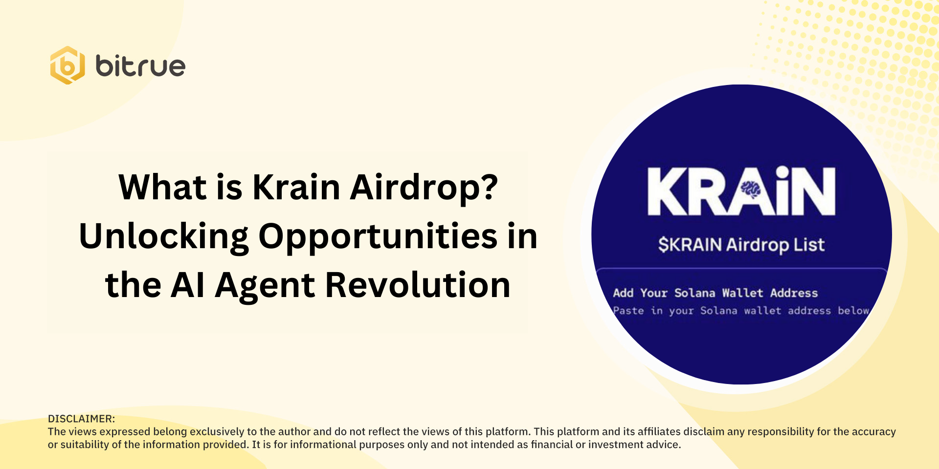 Krain Airdrop AI Agent Revolution'da Fırsatların Kilidini Açma Nedir?
