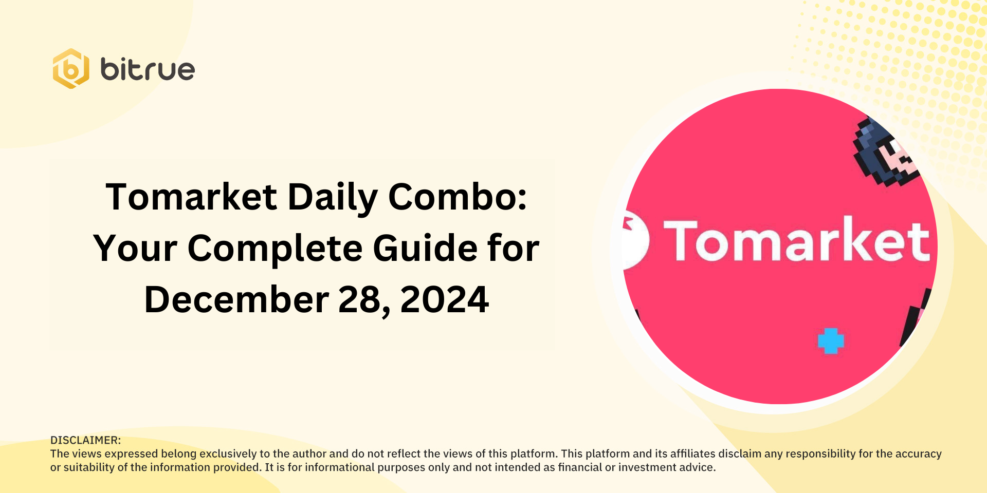 Tomarket Daily Combo: Your Complete Guide for December 28, 2024 ...