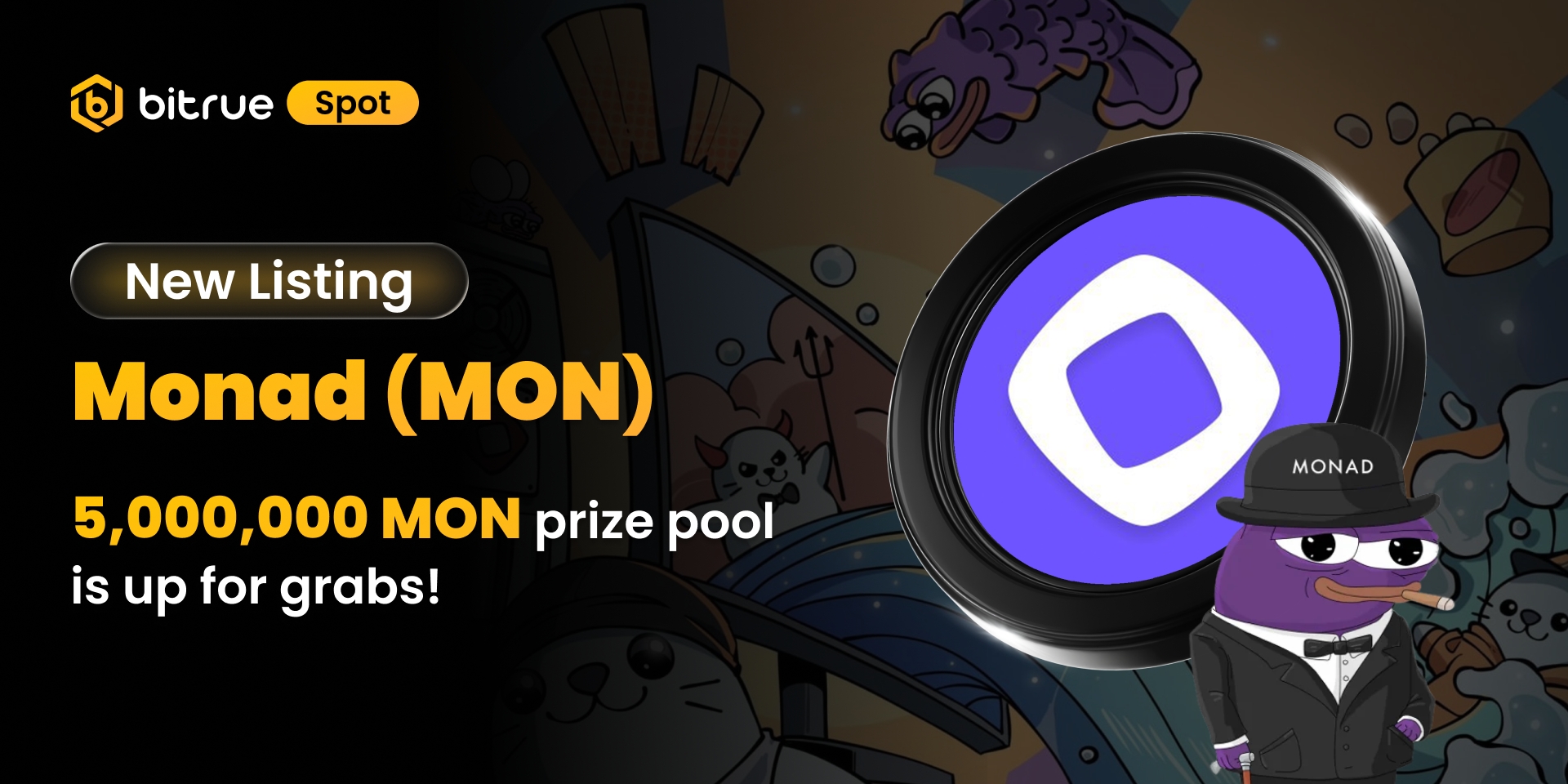 Bitrue Will List Monad (MON) - Featuring a 5,000,000 MON Prize Pool –  Bitrue FAQ
