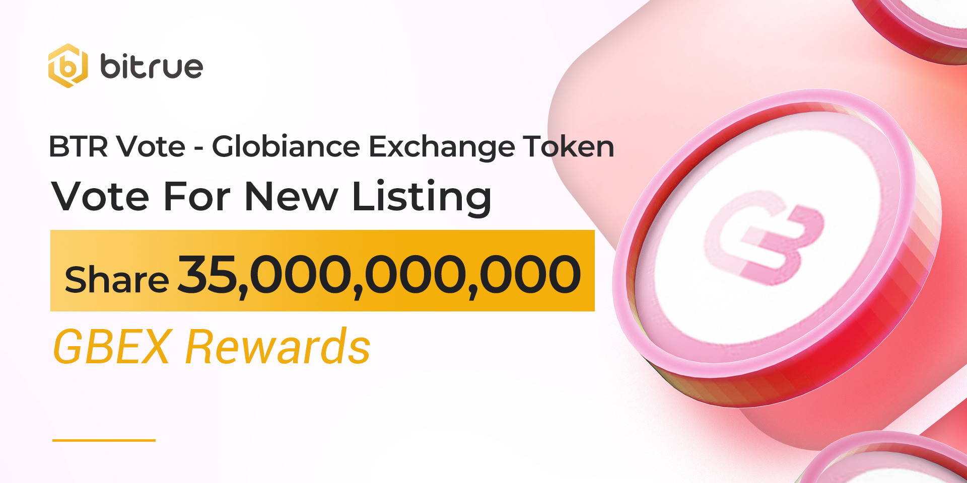 Globiance Exchange Token Enters the BTR Vote with 35 000 000 000