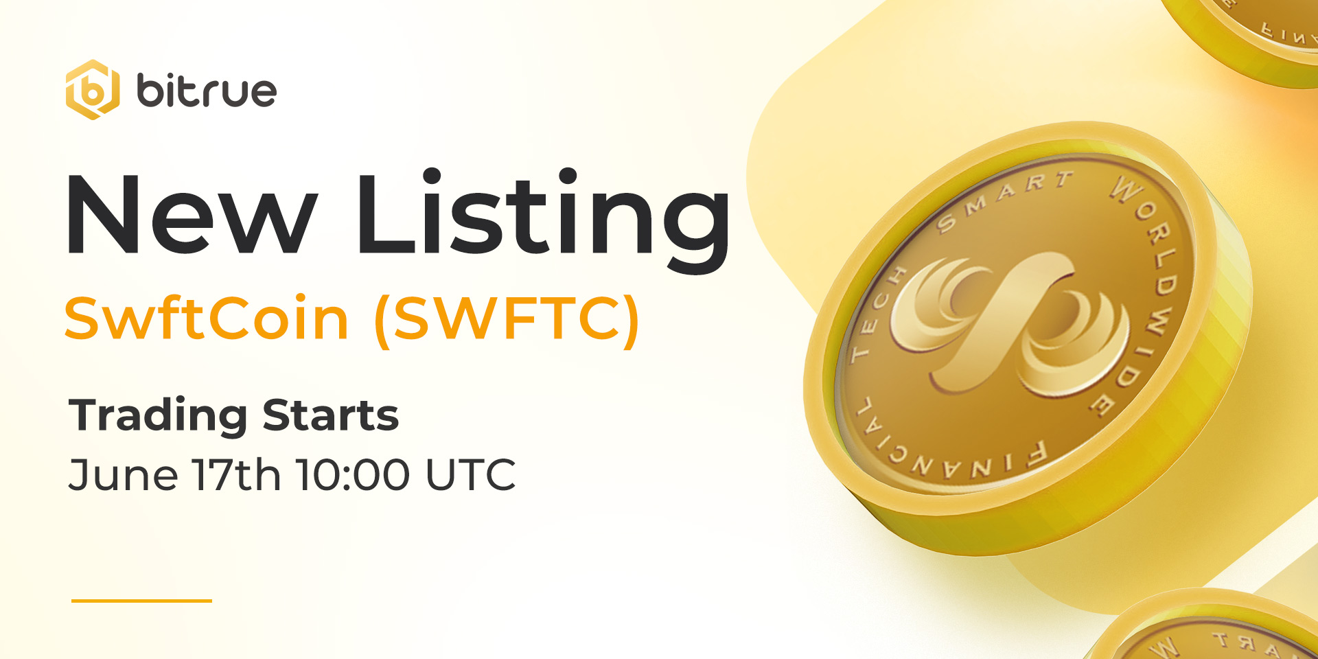 SwftCoin SWFTC is Listing On Bitrue Bitrue FAQ